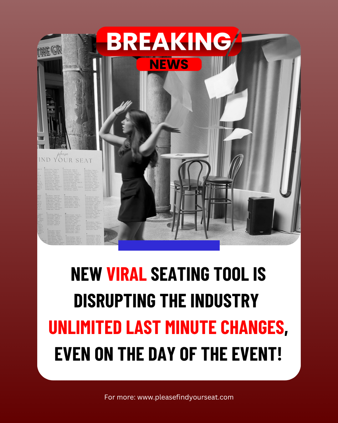 Please Find Your Seat Facebook ad