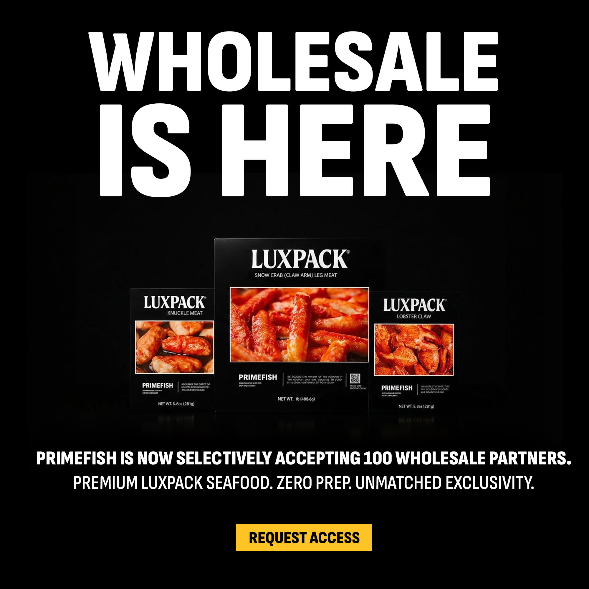 PrimeFish Seafood Co. Facebook ad
