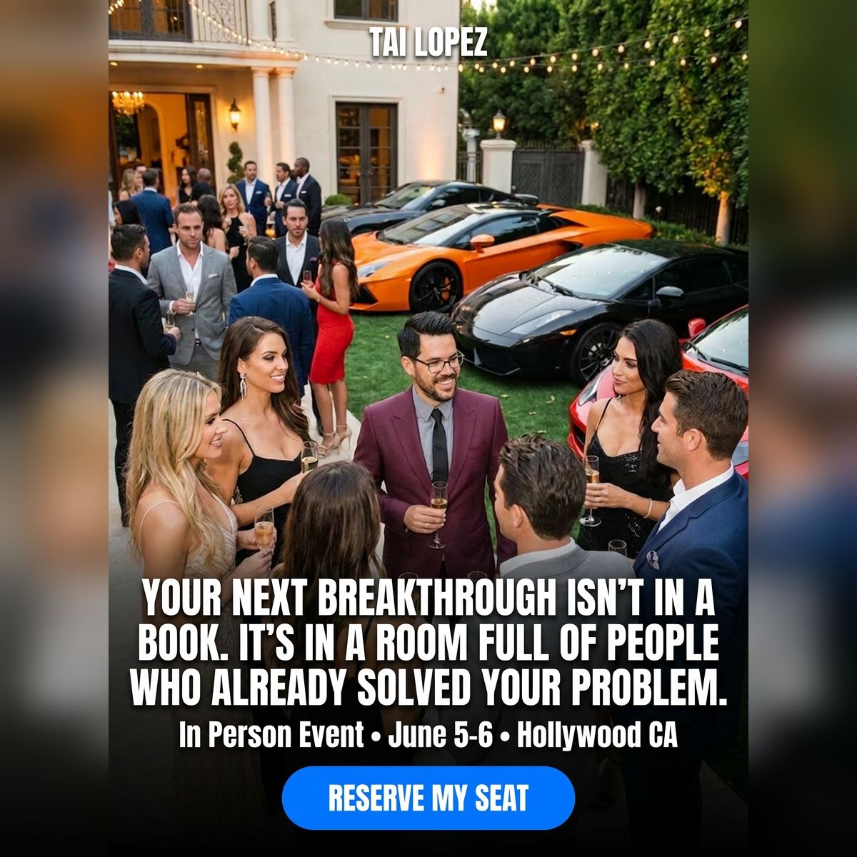 Tai Lopez Facebook ad