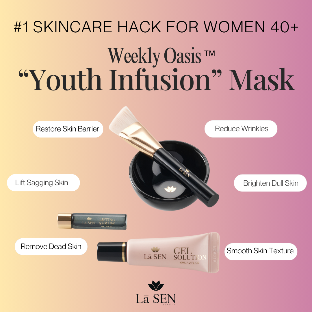 Lā SEN Beauty Facebook ad: 10+ Collagen & Elastin Making Peptides