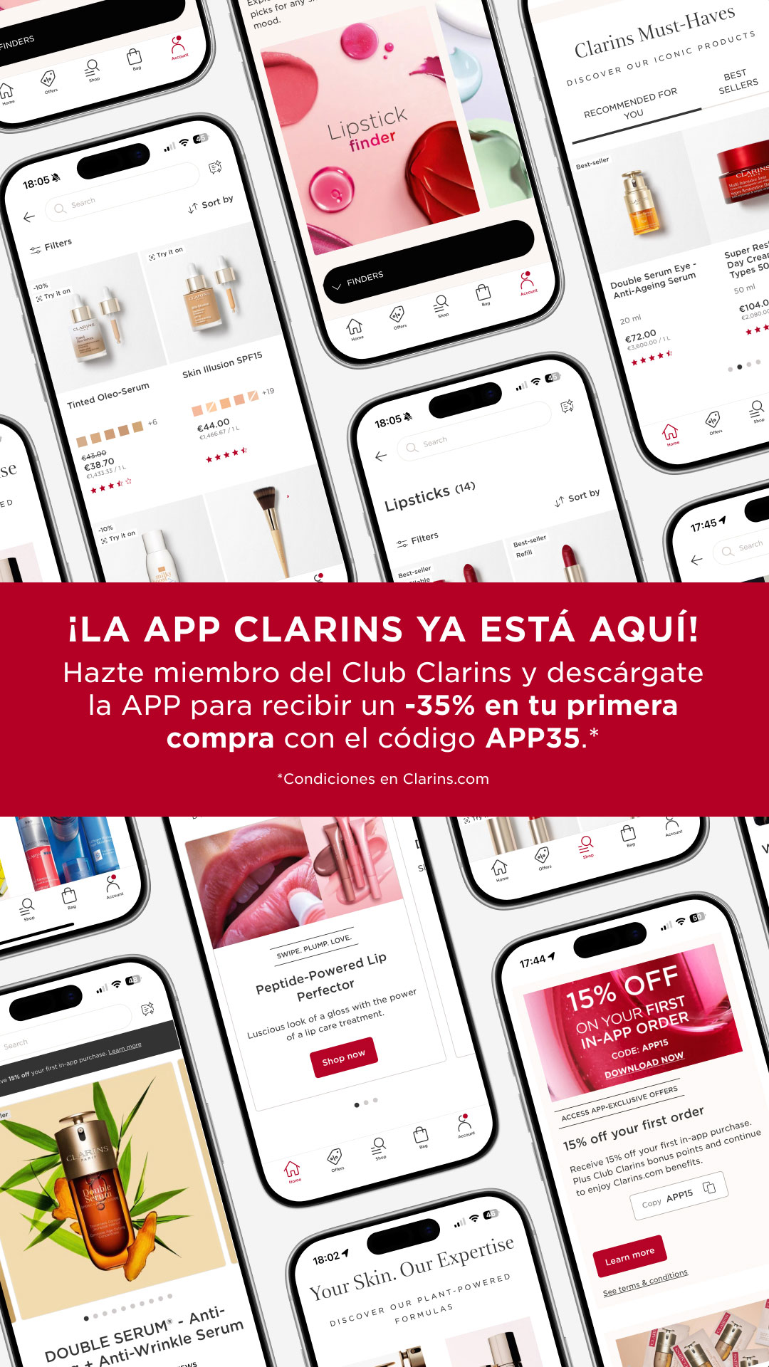 Clarins Facebook ad