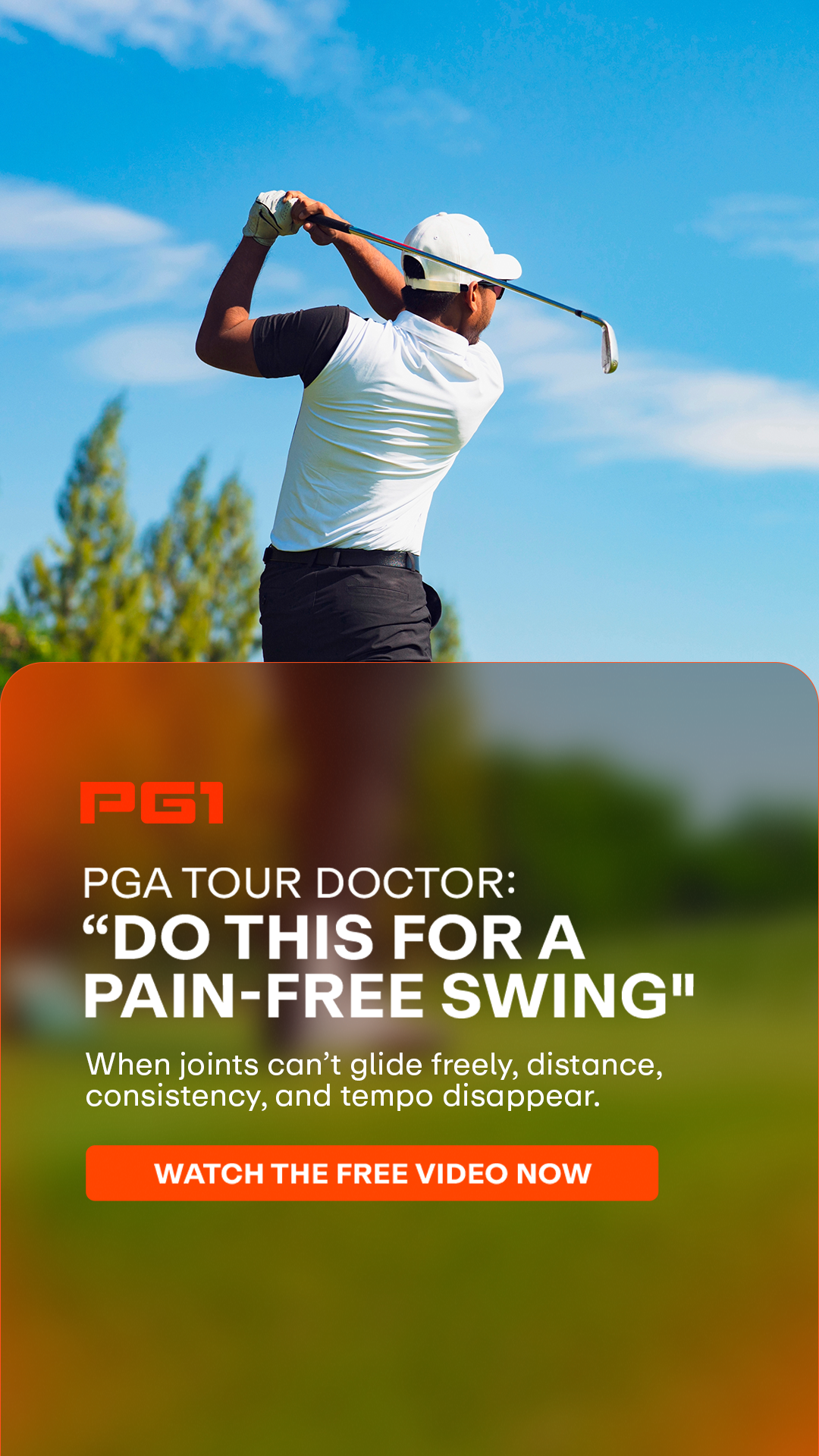 Performance Golf Facebook ad