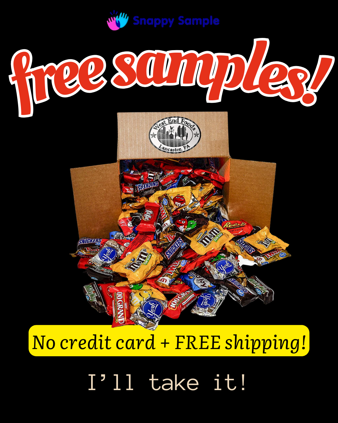 Sample Mania Facebook ad