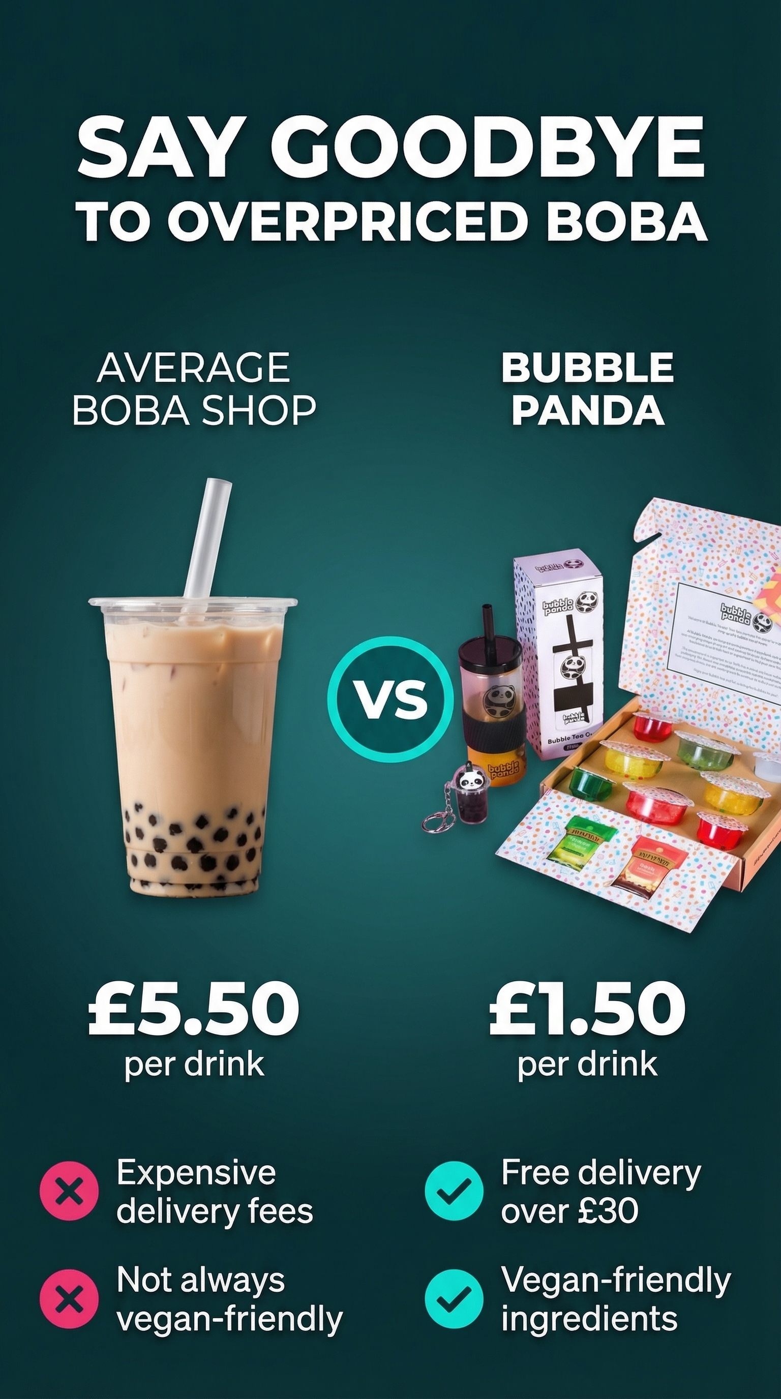 Bubble Panda Facebook ad