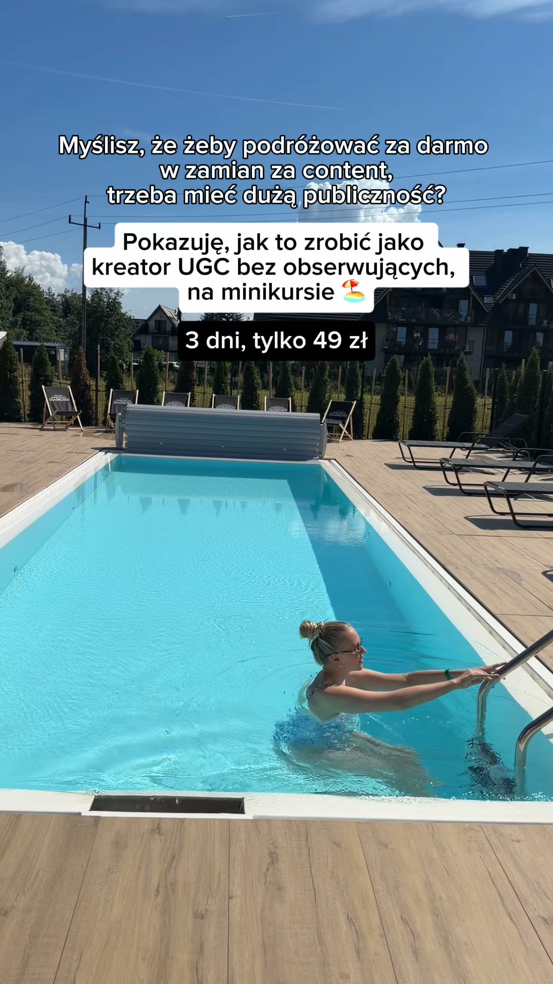 Weronika Uszko Facebook ad: 3-dniowy mini-kurs online o UGC