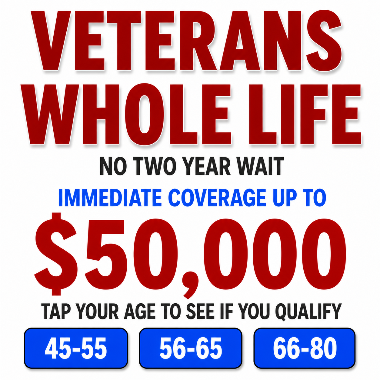 Vet Life Facebook ad: VETERANS: Important News