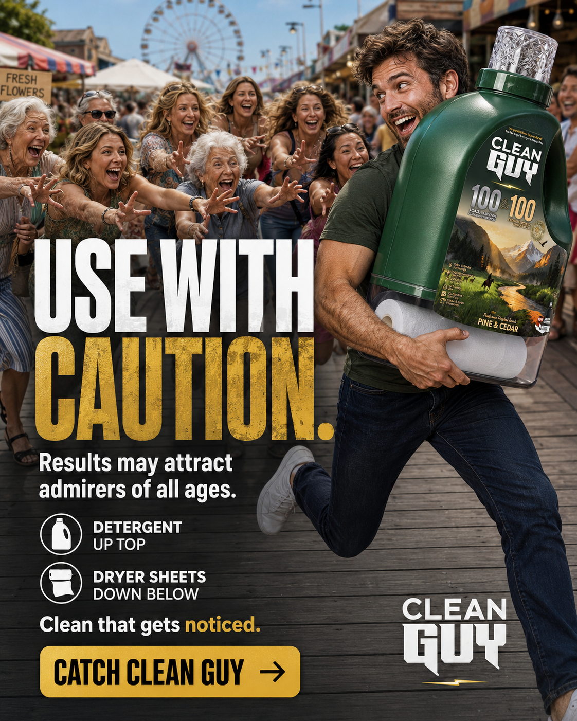 Clean Guy Facebook ad