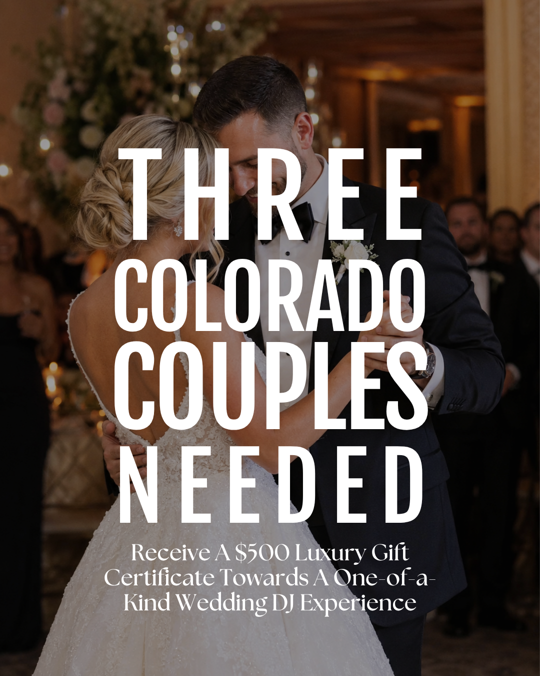 Trent’s Page Facebook ad: Win $500 Towards An Epic Wedding DJ Experience!
