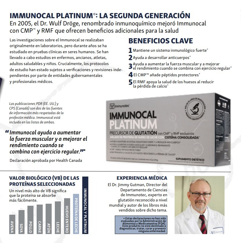 Salud Plena Facebook ad: Quiero saber mรกs sobre Immunocal