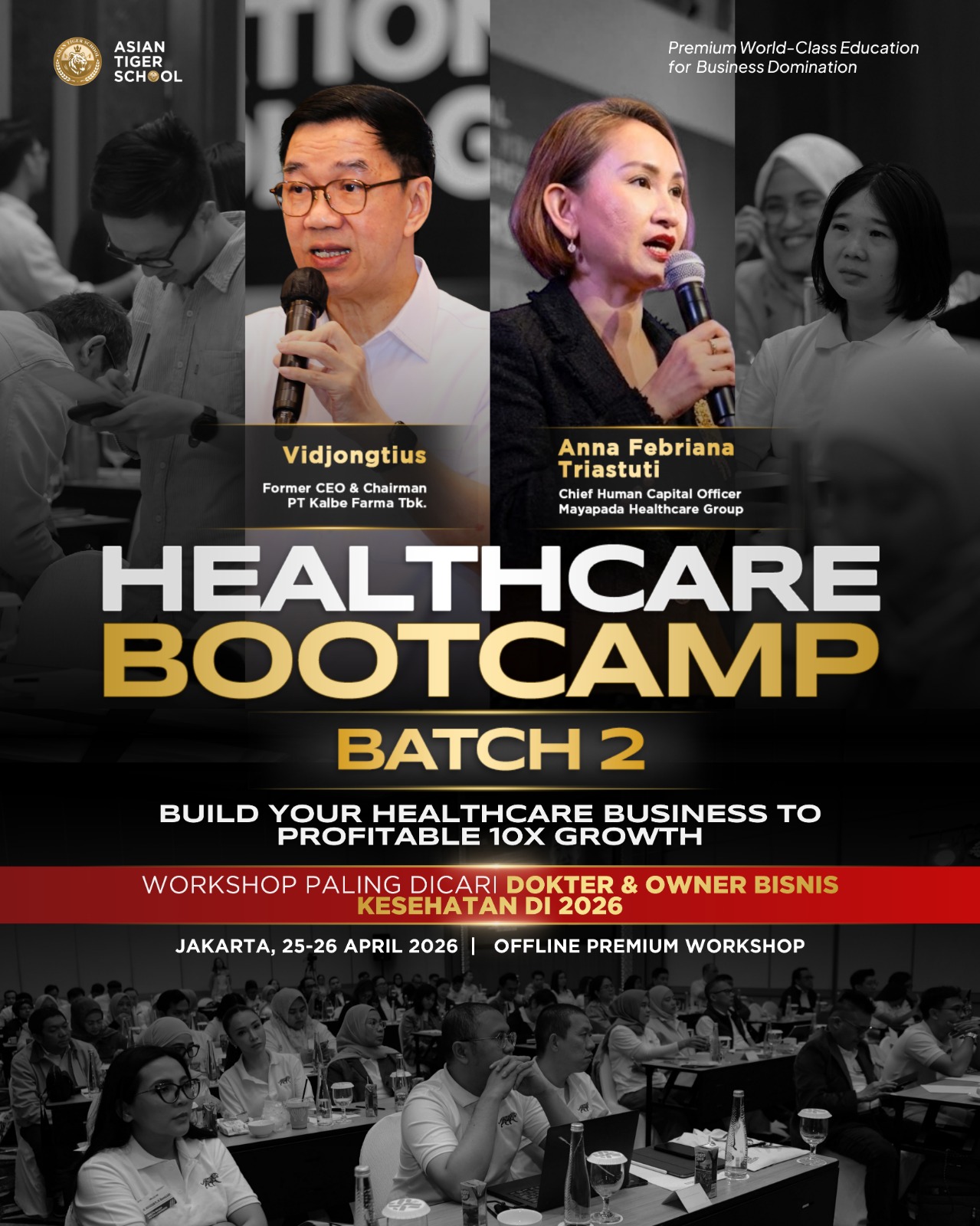 Asian Tiger School Facebook ad: Masalah terbesar bisnis kesehatan bukan obat, tapi MANUSIA.
