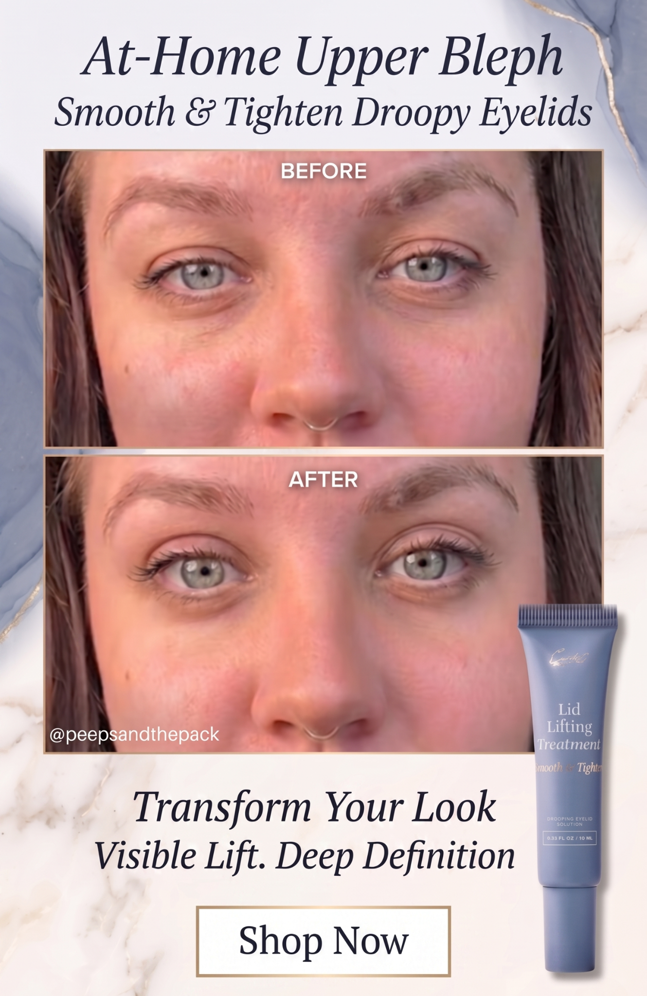 Krystina and the birds Facebook ad