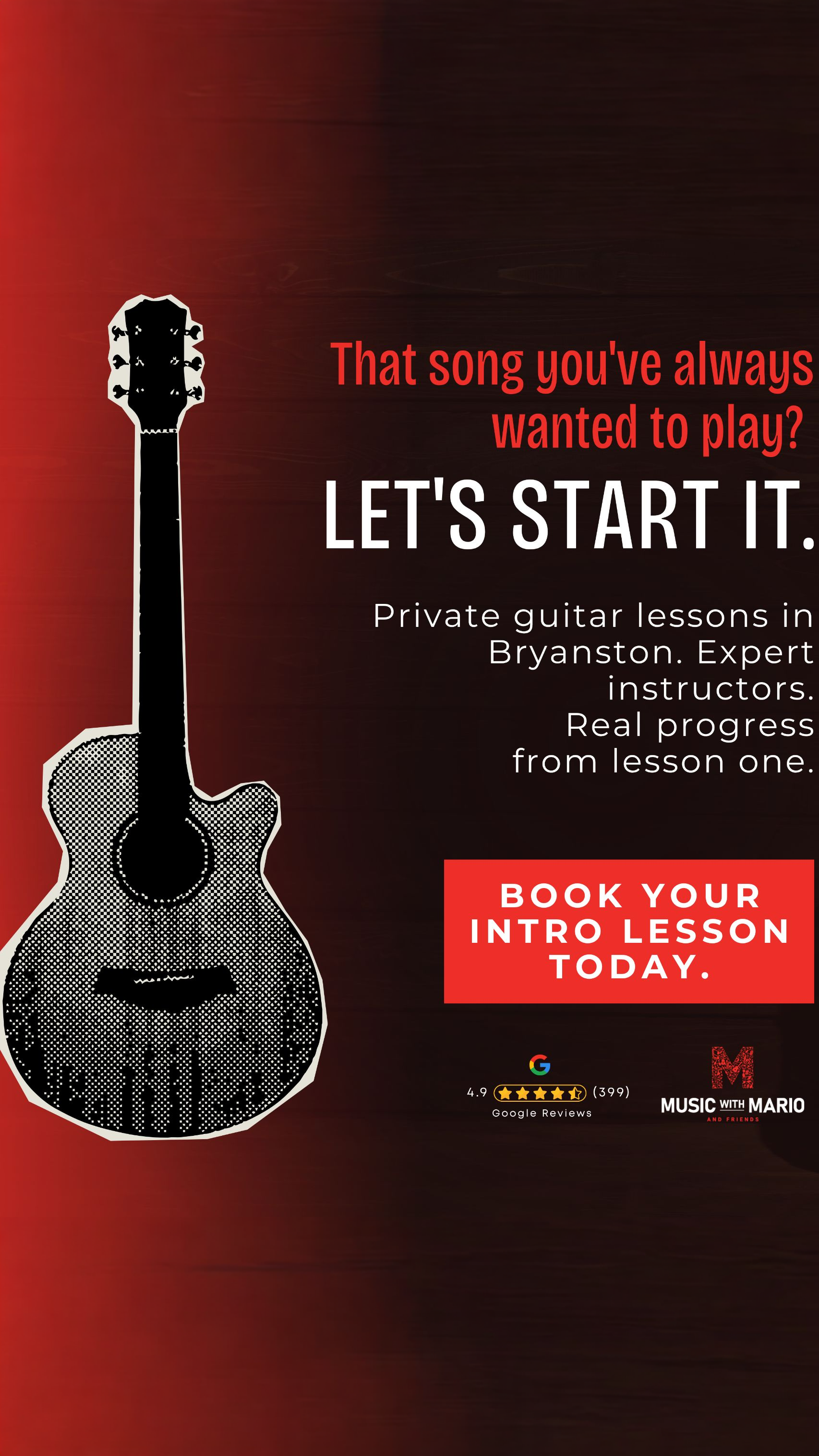 Music with Mario and Friends Facebook ad: 30-MINUTE INTRO SESSION