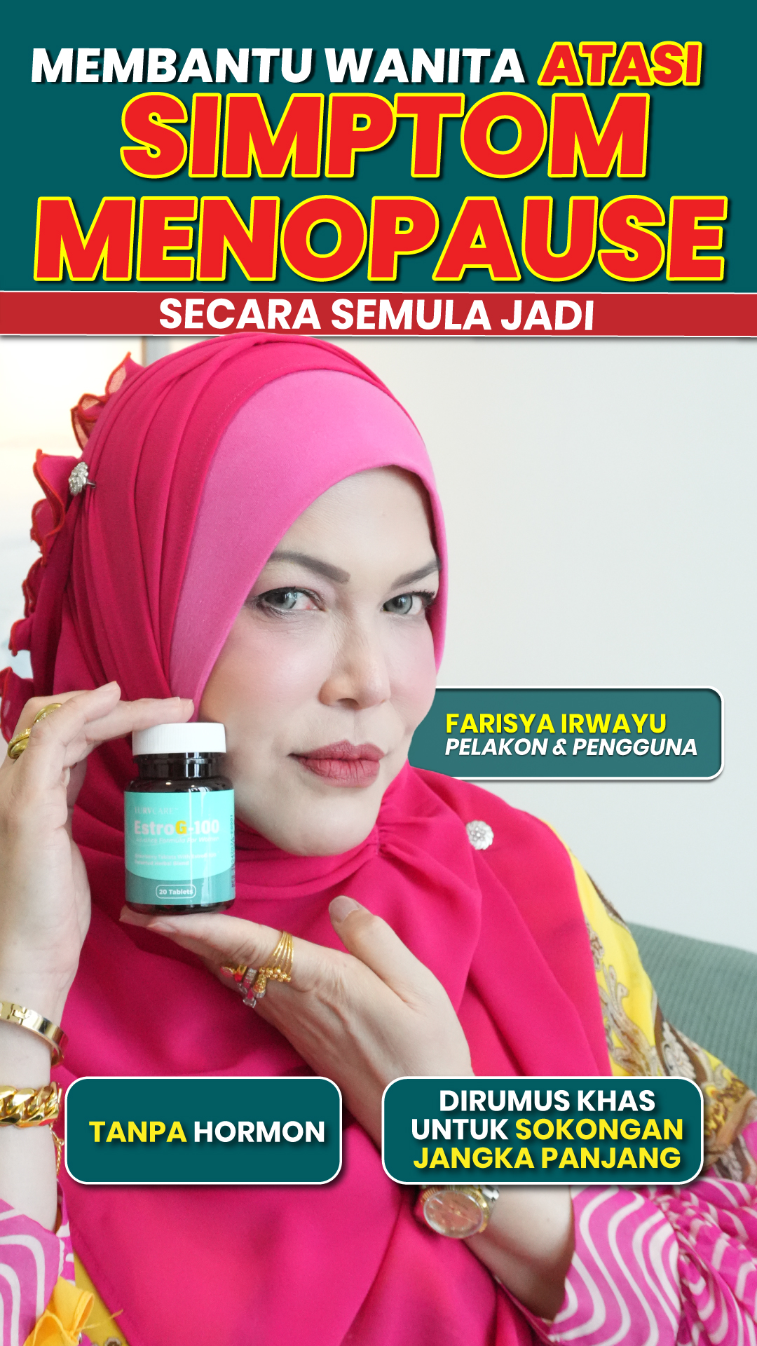 EstroG-100 - Rahsia Wanita Menopause Facebook ad