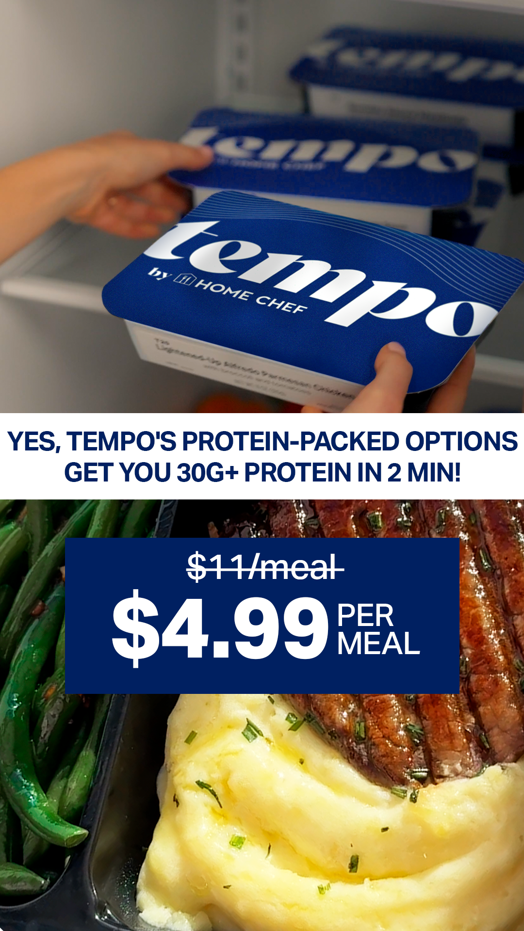 Kroger Facebook ad: $4.99/meal