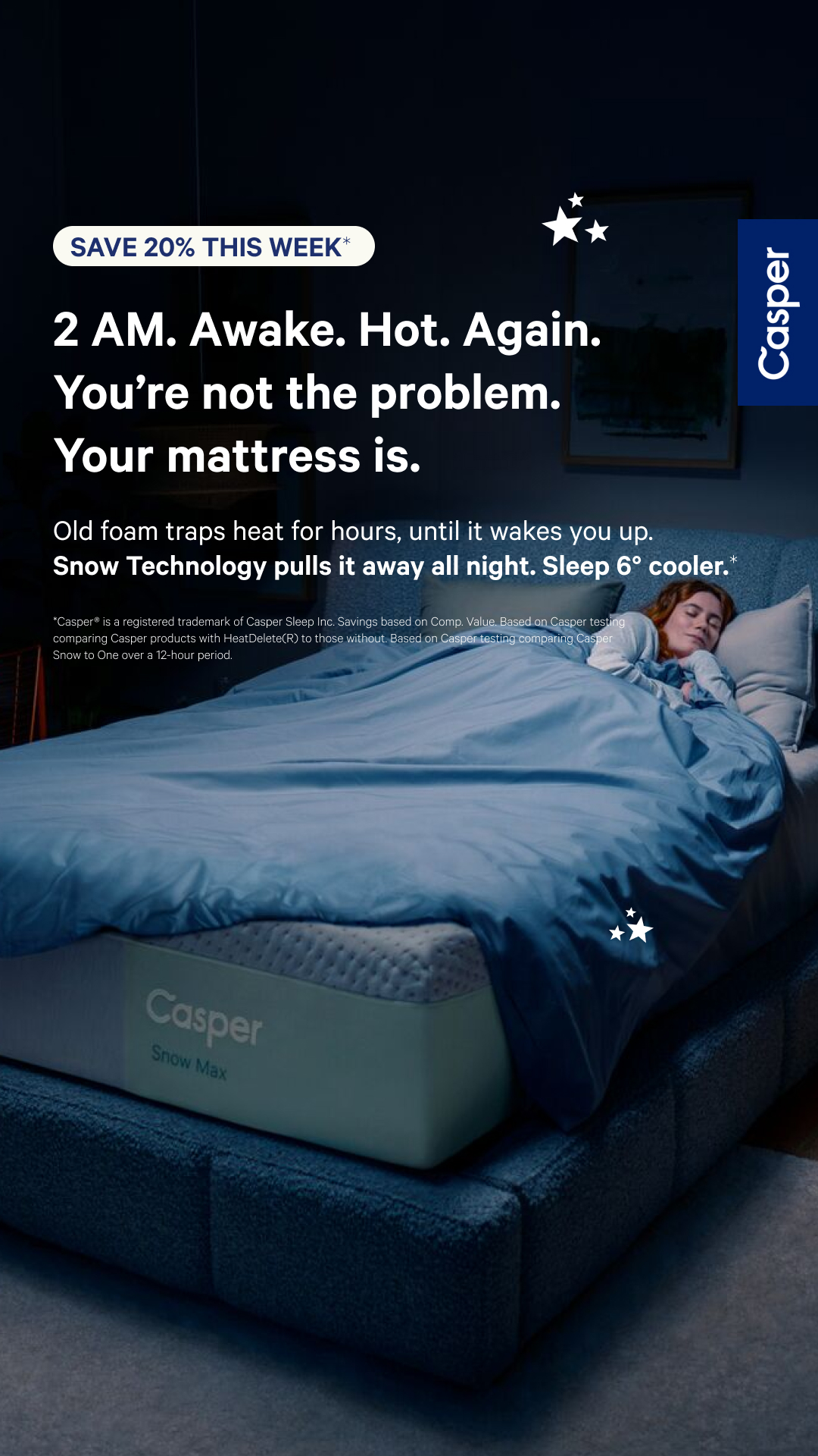 Casper Facebook ad