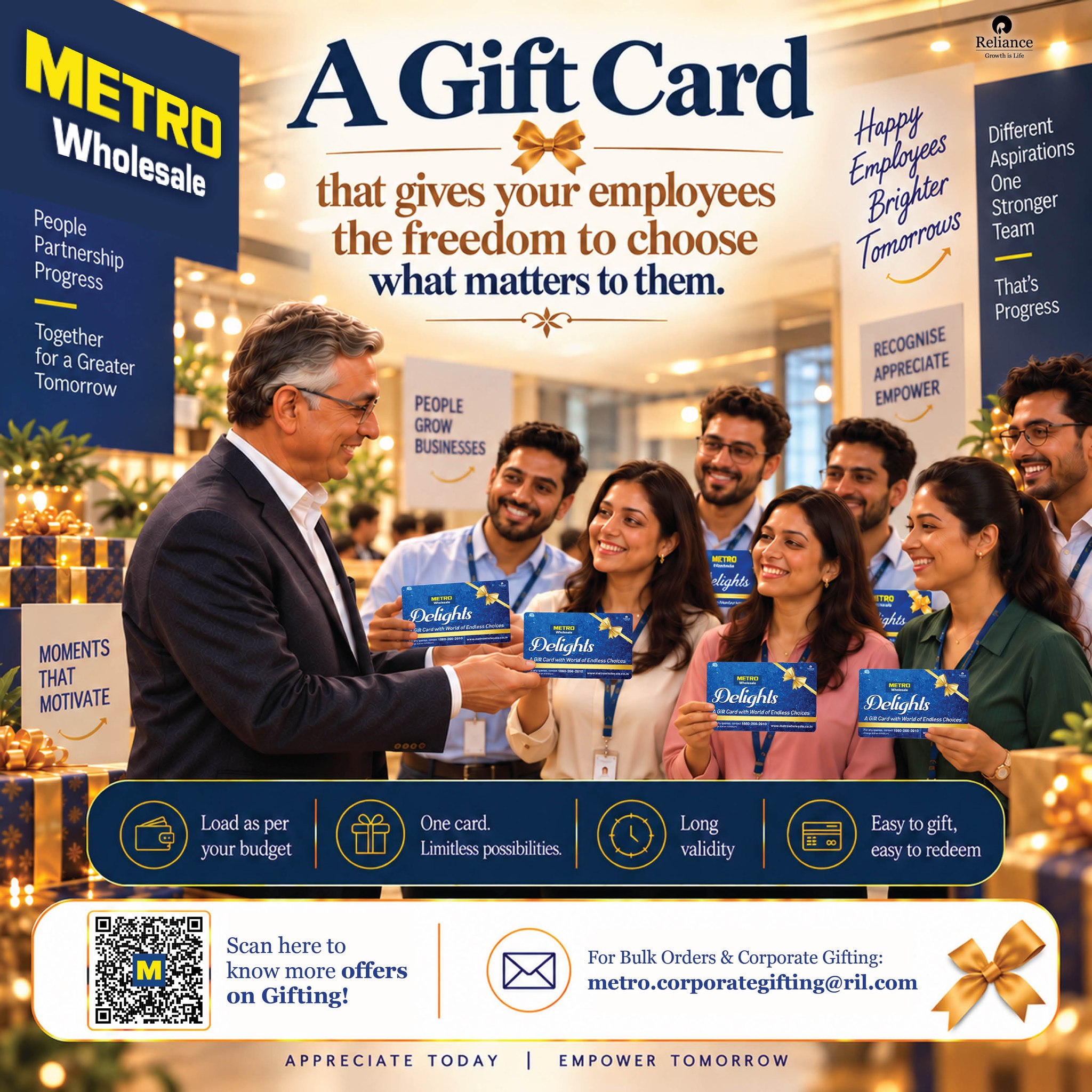 METRO Wholesale India Facebook ad: METRO Delights, A Gift Card with a World…