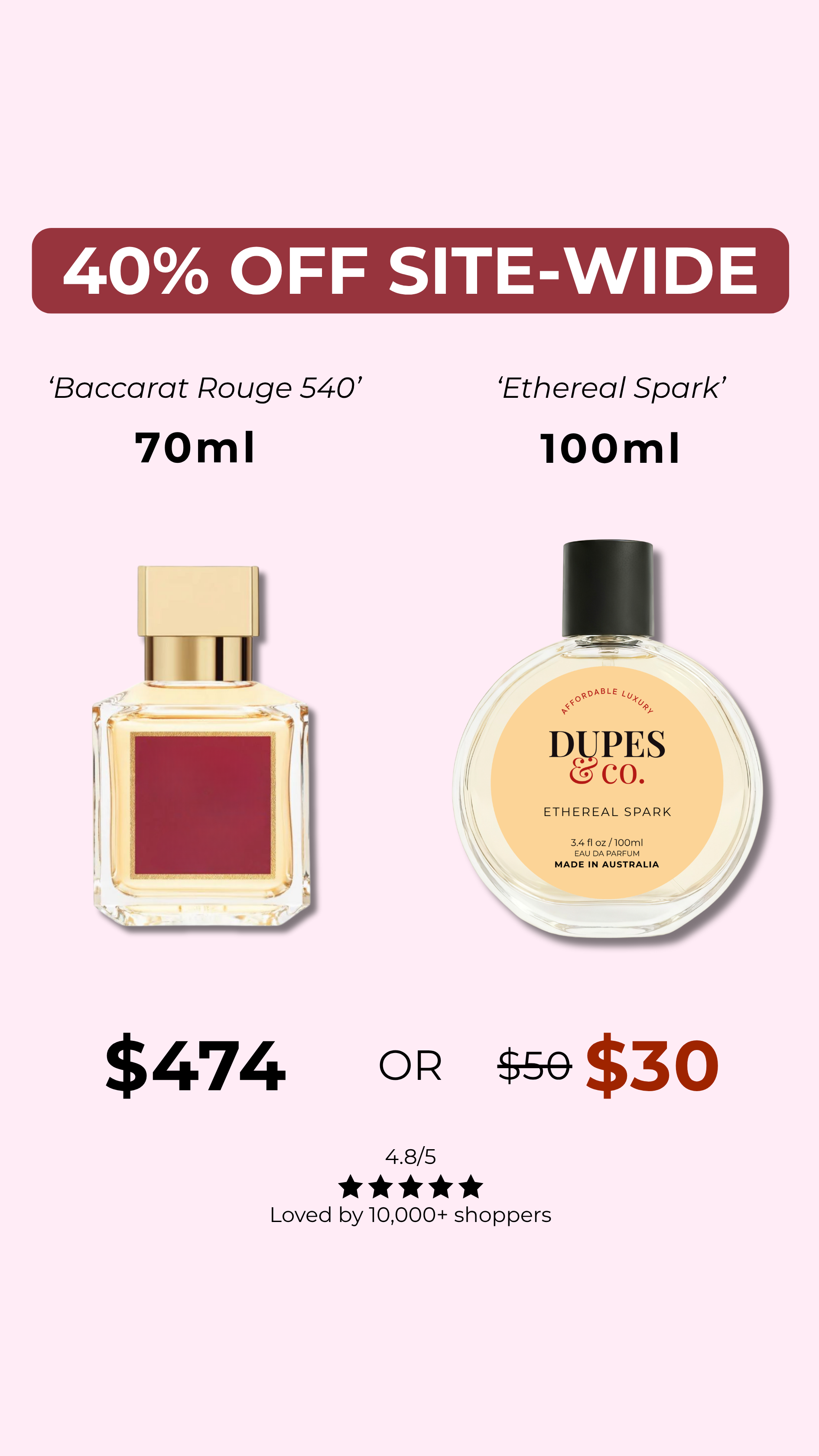 Dupes & Co Facebook ad