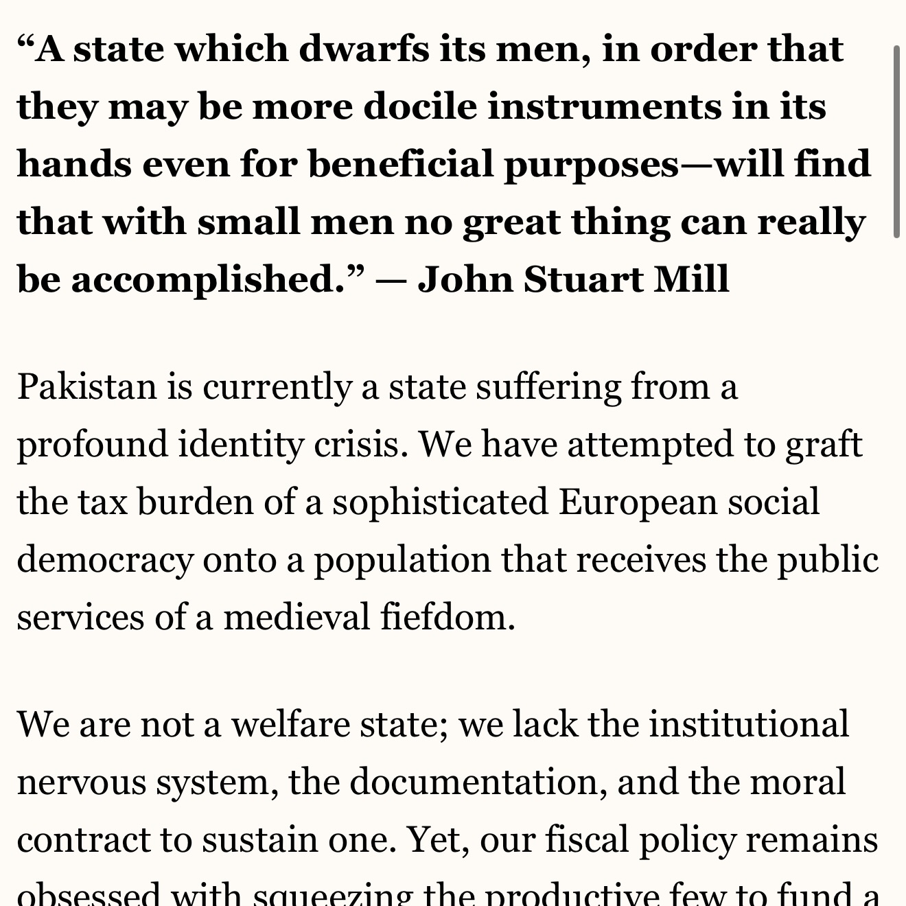 Ammar Ansari Facebook ad: We are not a welfare state; we lack…