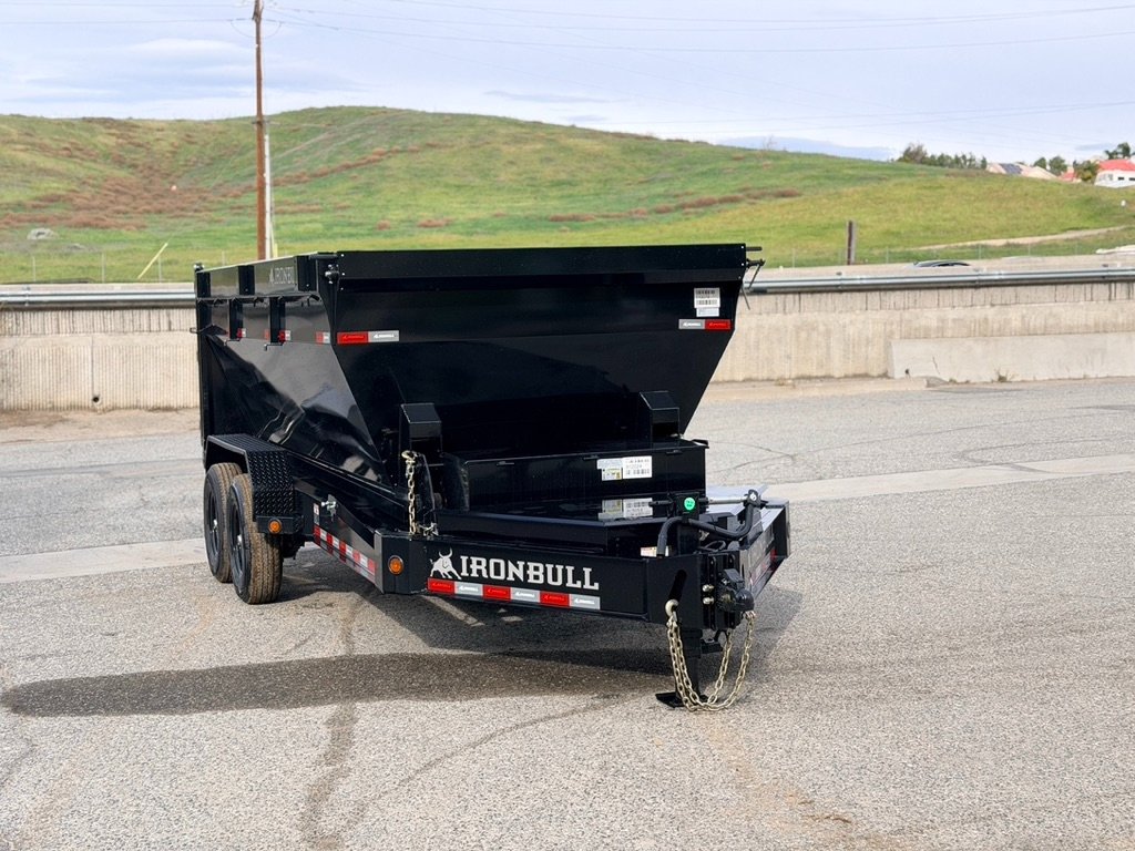 Tim Herman Facebook ad: 2026 7x14' Bumper Pull Iron Bull Roll-Off Dump Trailer…