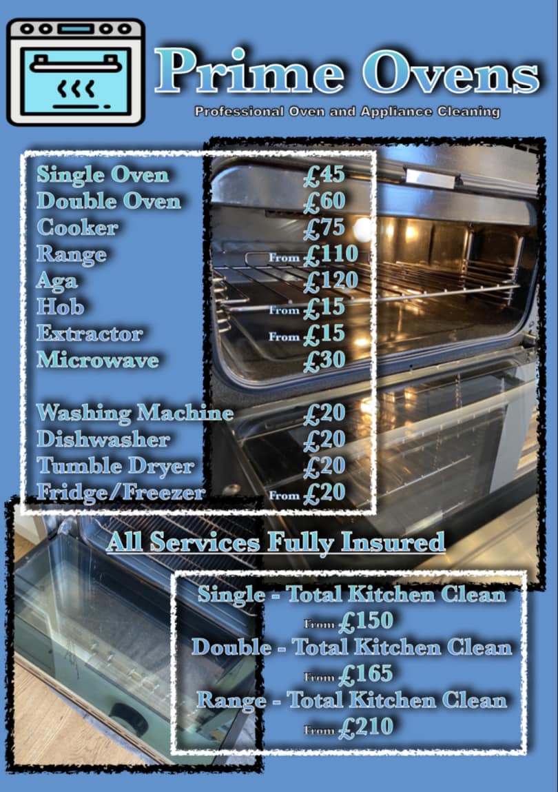 Prime Ovens Facebook ad: Prime Ovens provides Professional oven cleaning and kitchen…