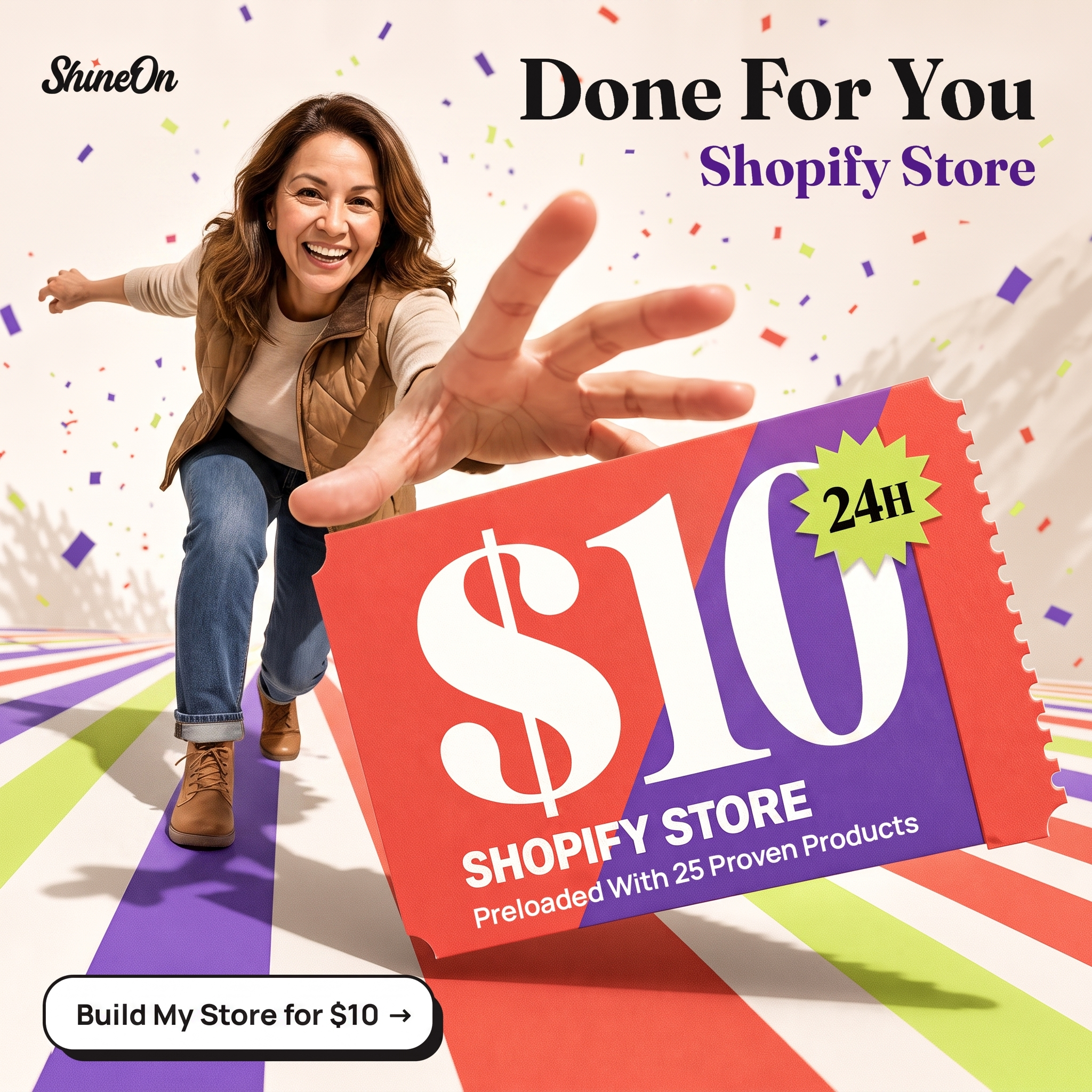 ShineOn Facebook ad