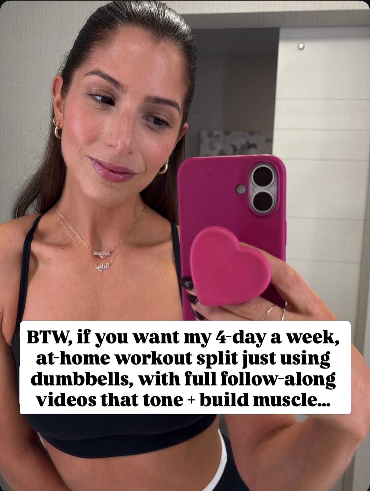 Kale and Krunches Facebook ad: Comment ‘BUILD’ and I’ll send you 2 weeks…