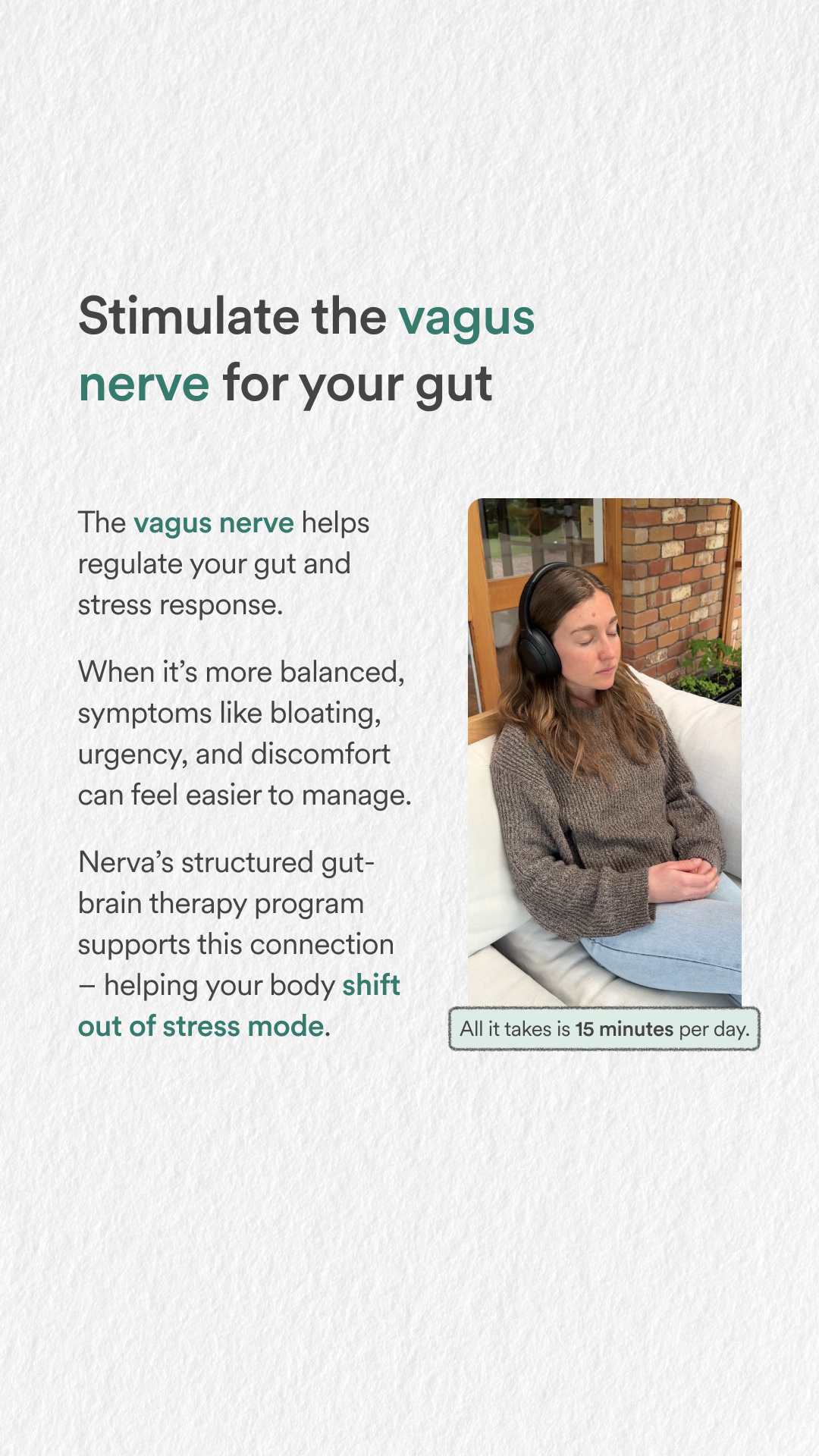Nerva: gut-brain therapy Facebook ad