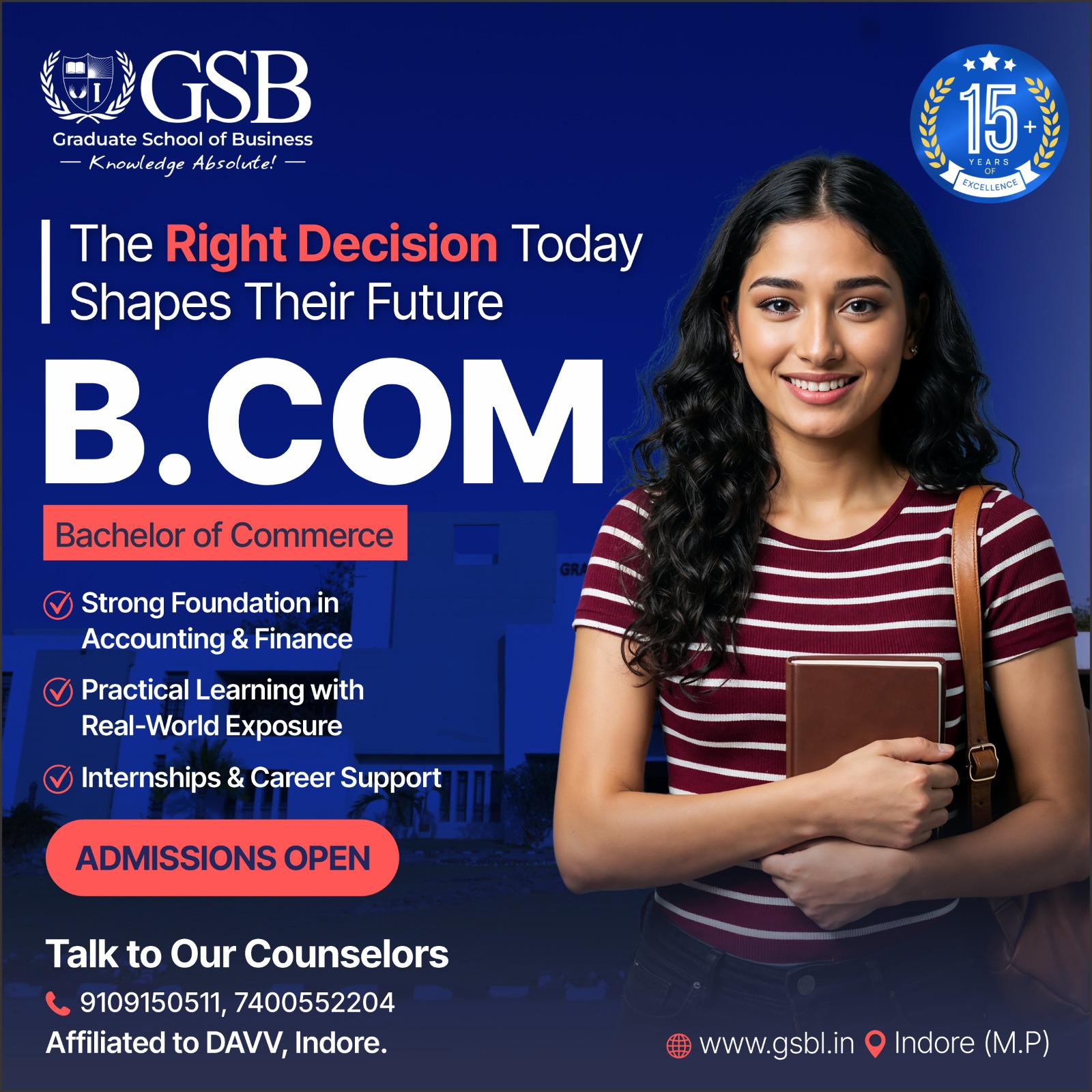 Graduate School of Business (GSB) Facebook ad