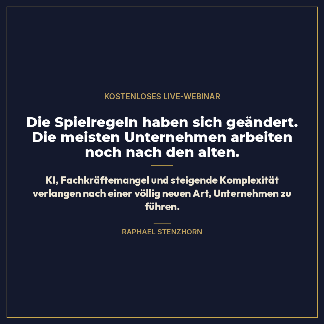 Raphael Stenzhorn - Werde vom Selbstständigen zum Unternehmer Facebook ad: 1.000+ zufriedene Kunden