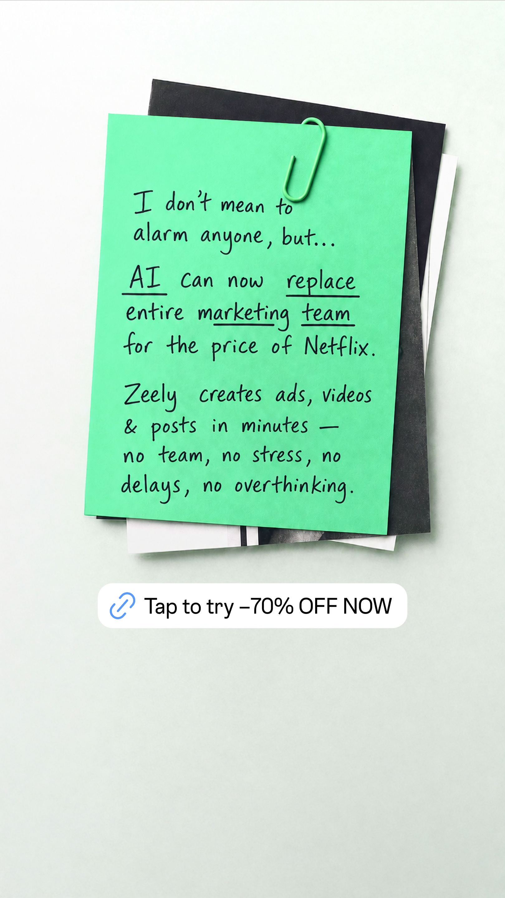 Zeely Facebook ad