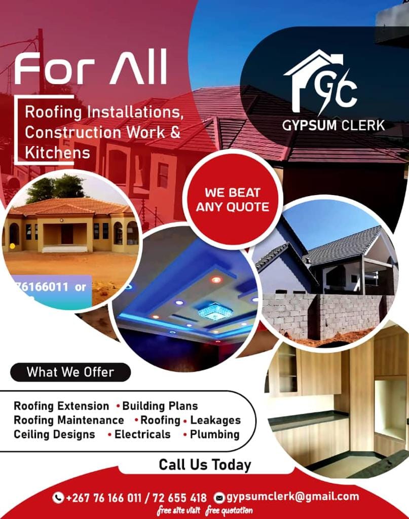 Gypsum Clerk Construction Facebook ad: For all your construction services at affordable prices…