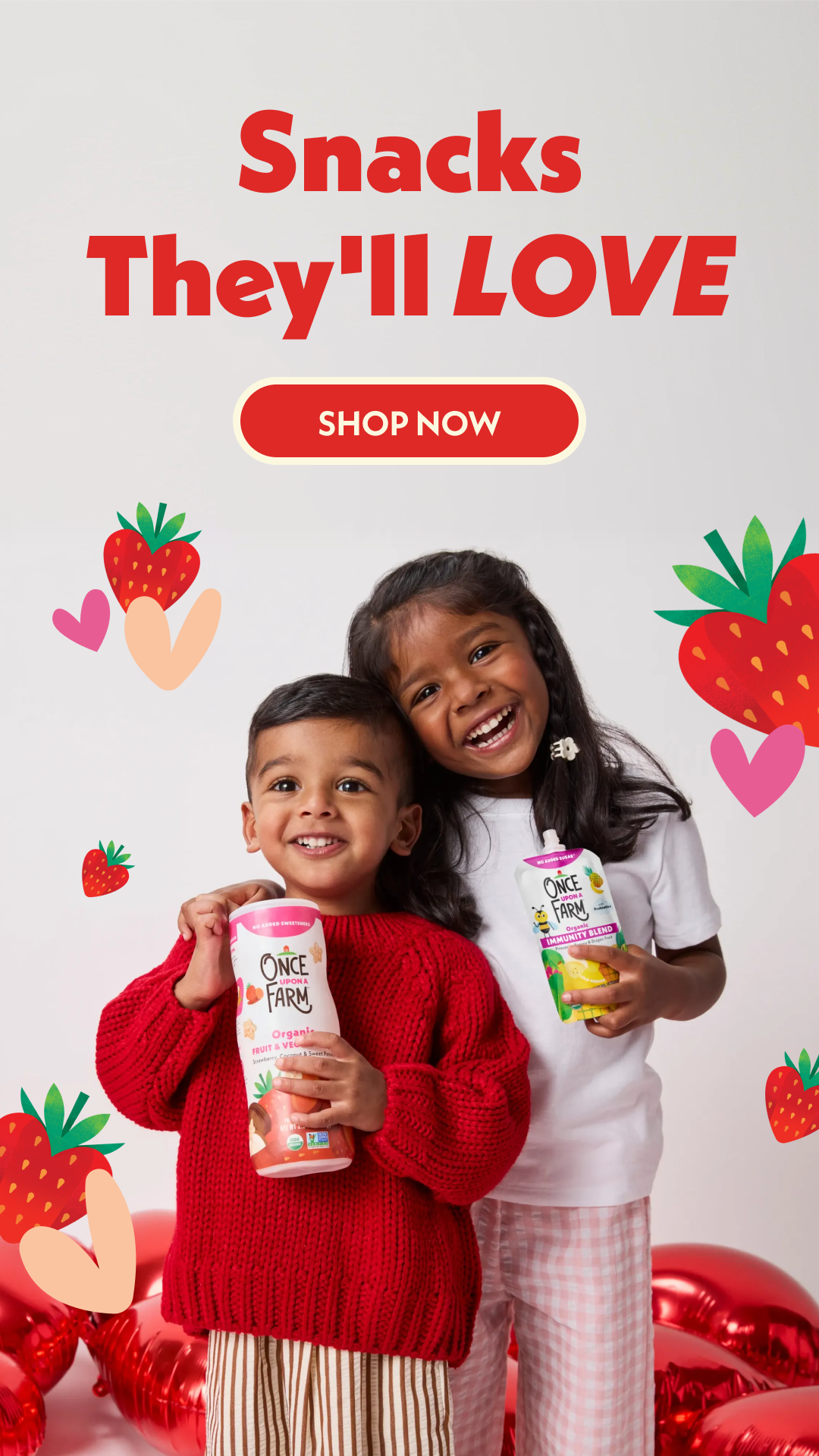 Once Upon a Farm Facebook ad