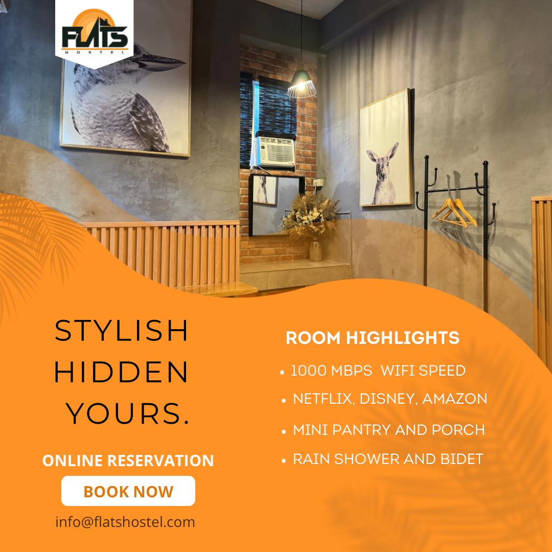 Flats Hostel Facebook ad: TACLOBAN'S UNIQUE HIDDEN STAYCATION!