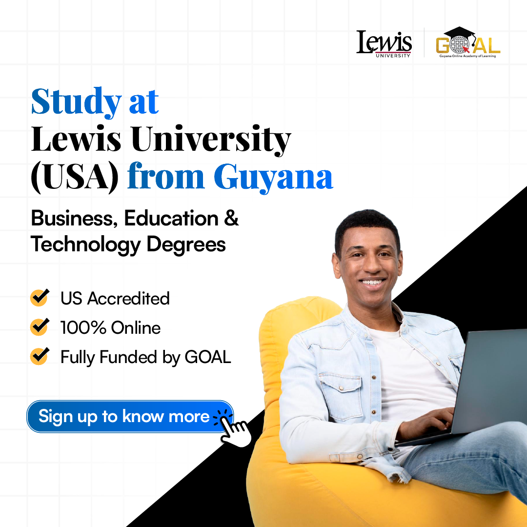 Lewis University - GOAL Guyana Facebook ad
