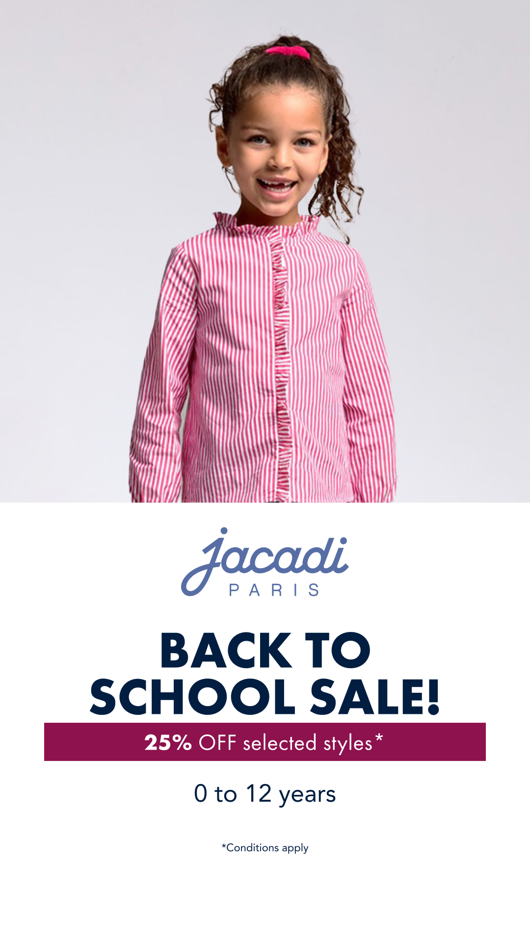 Jacadi Facebook ad