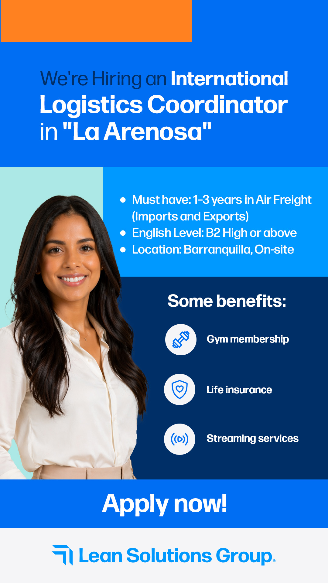 Life at Lean Solutions Group Facebook ad from May 5, 2026