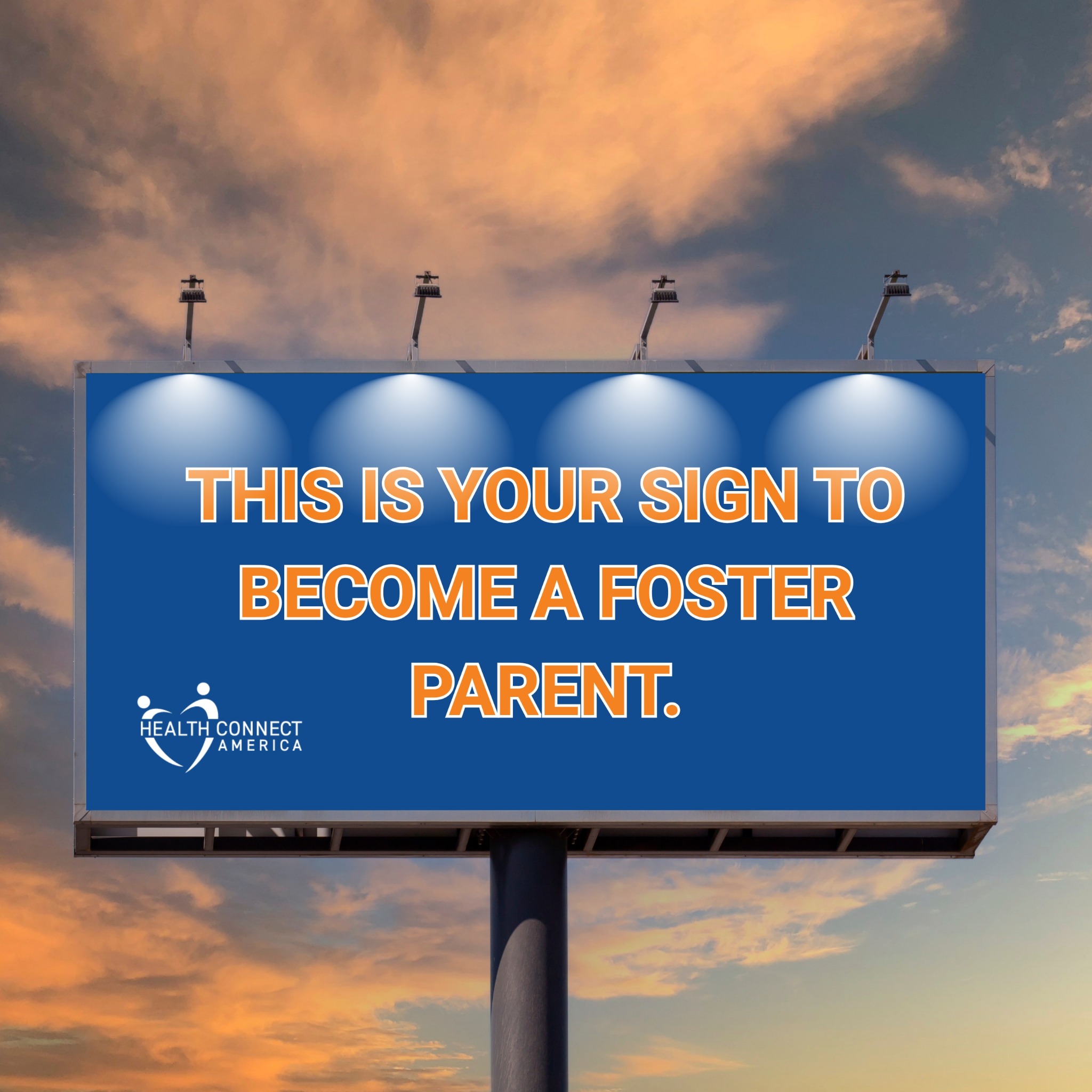 Health Connect America Therapeutic Foster Care Facebook ad: Become a Foster Parent