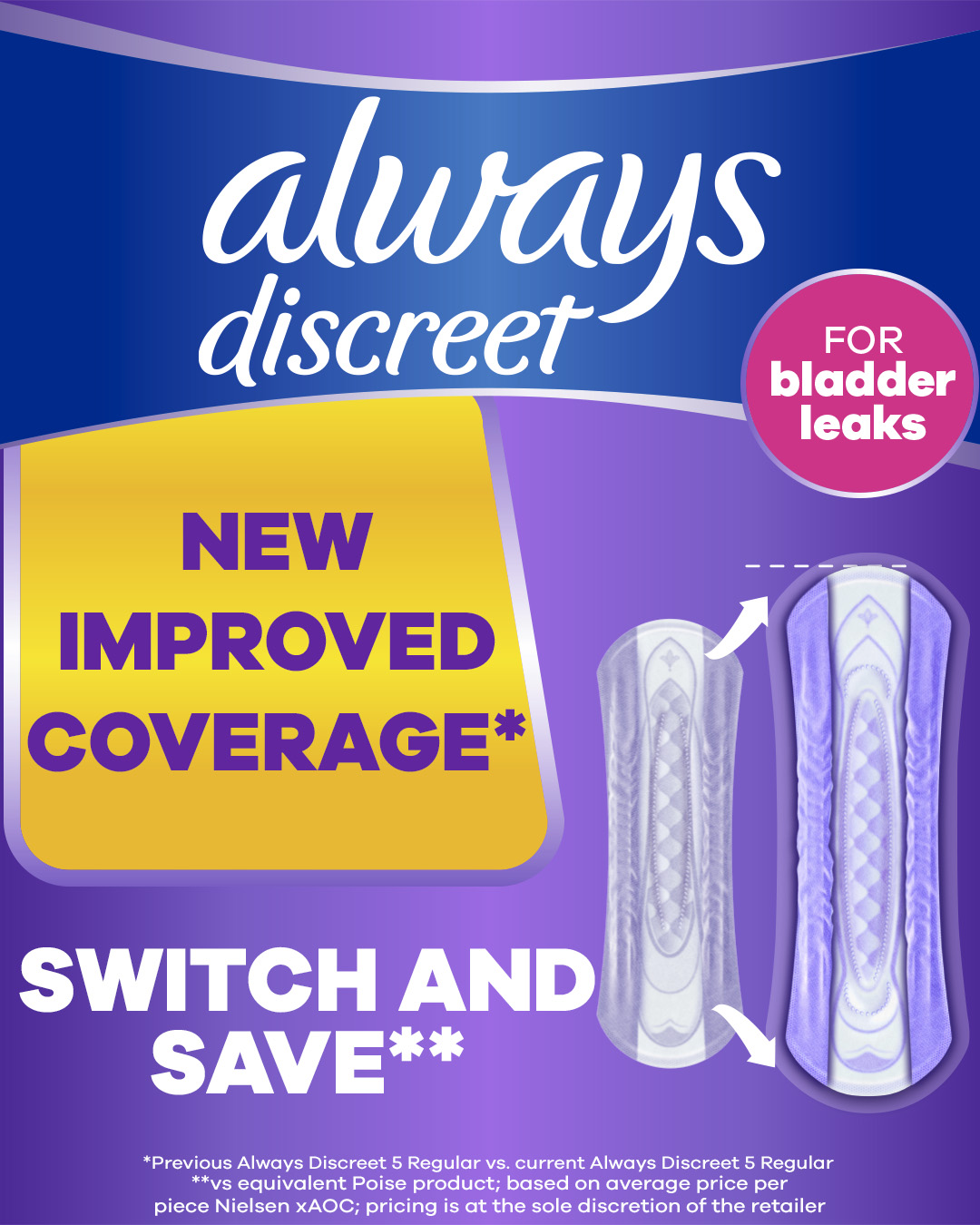 Always Discreet Facebook ad