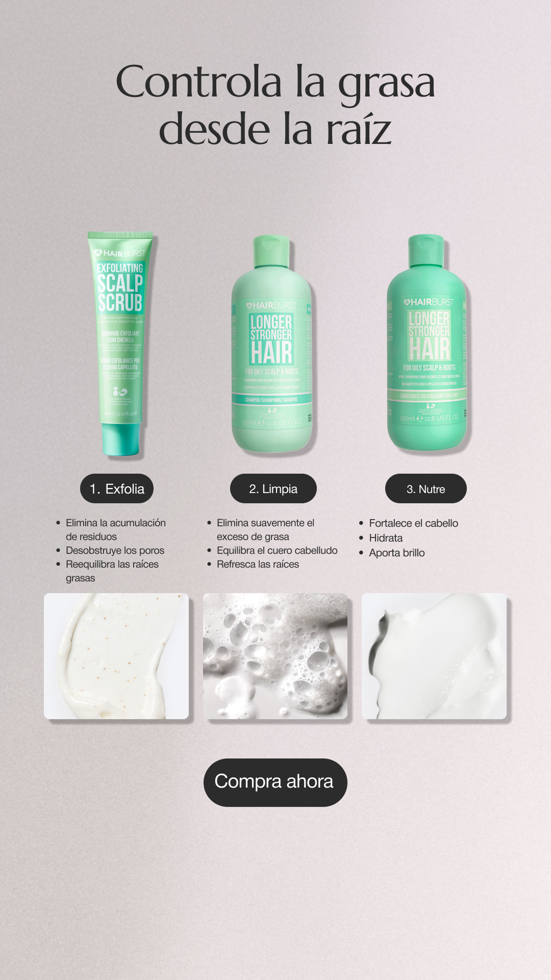 Hairburst España Facebook ad