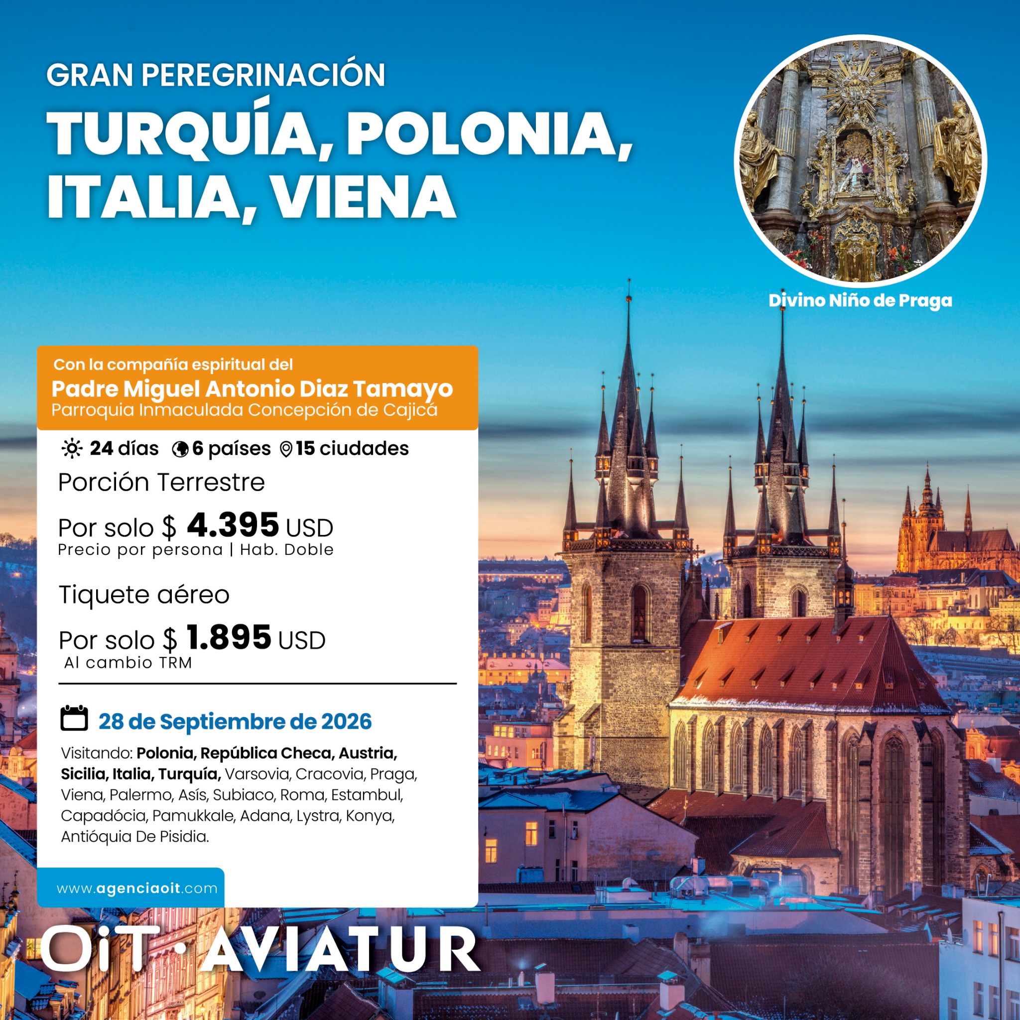 Agencia OIT Aviatur Facebook ad: Solicita más información y asegura tu cupo