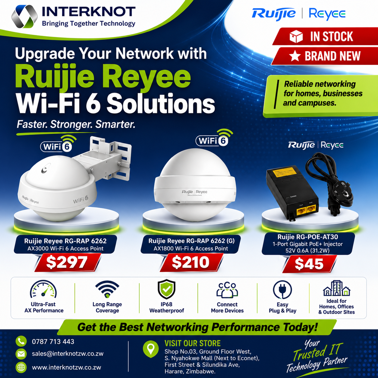 Interknot Zw Facebook ad: Power Your Network with Genuine Brands