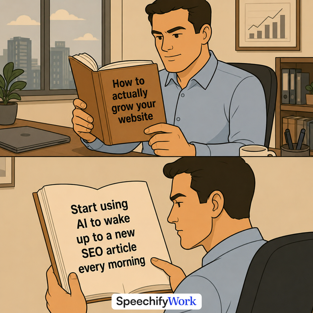Speechify Facebook ad