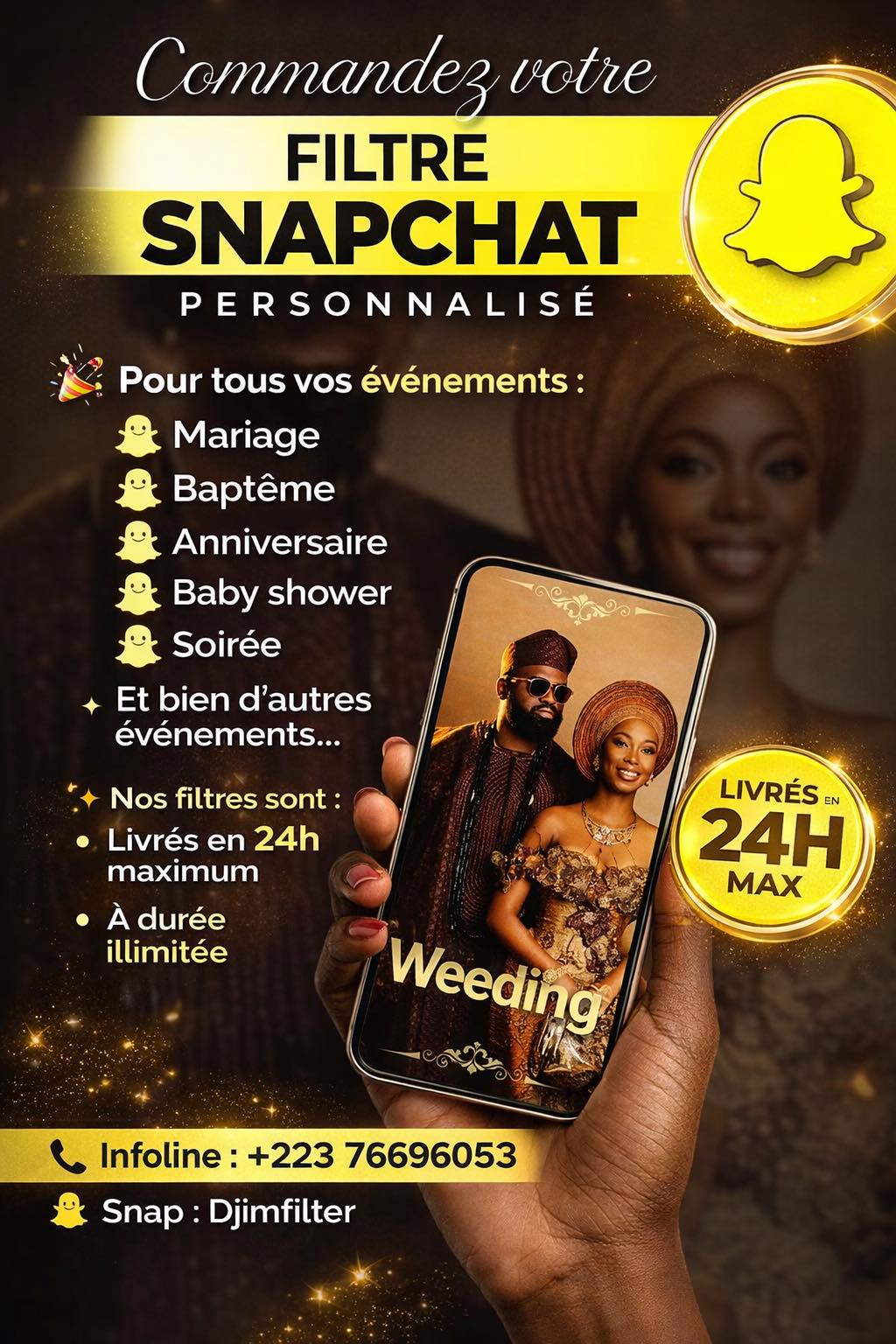 Event Filter Facebook ad: Filtres Snapchat personnalisés pour tous vos événements