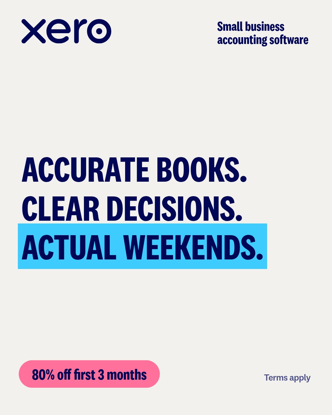 Xero Facebook ad