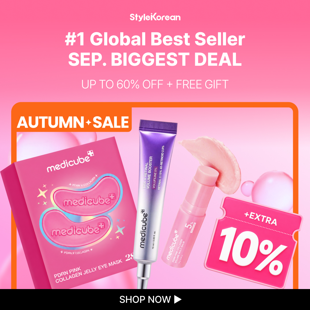 StyleKorean Facebook ad: medicube Autumn Sale, Up to 60% OFF