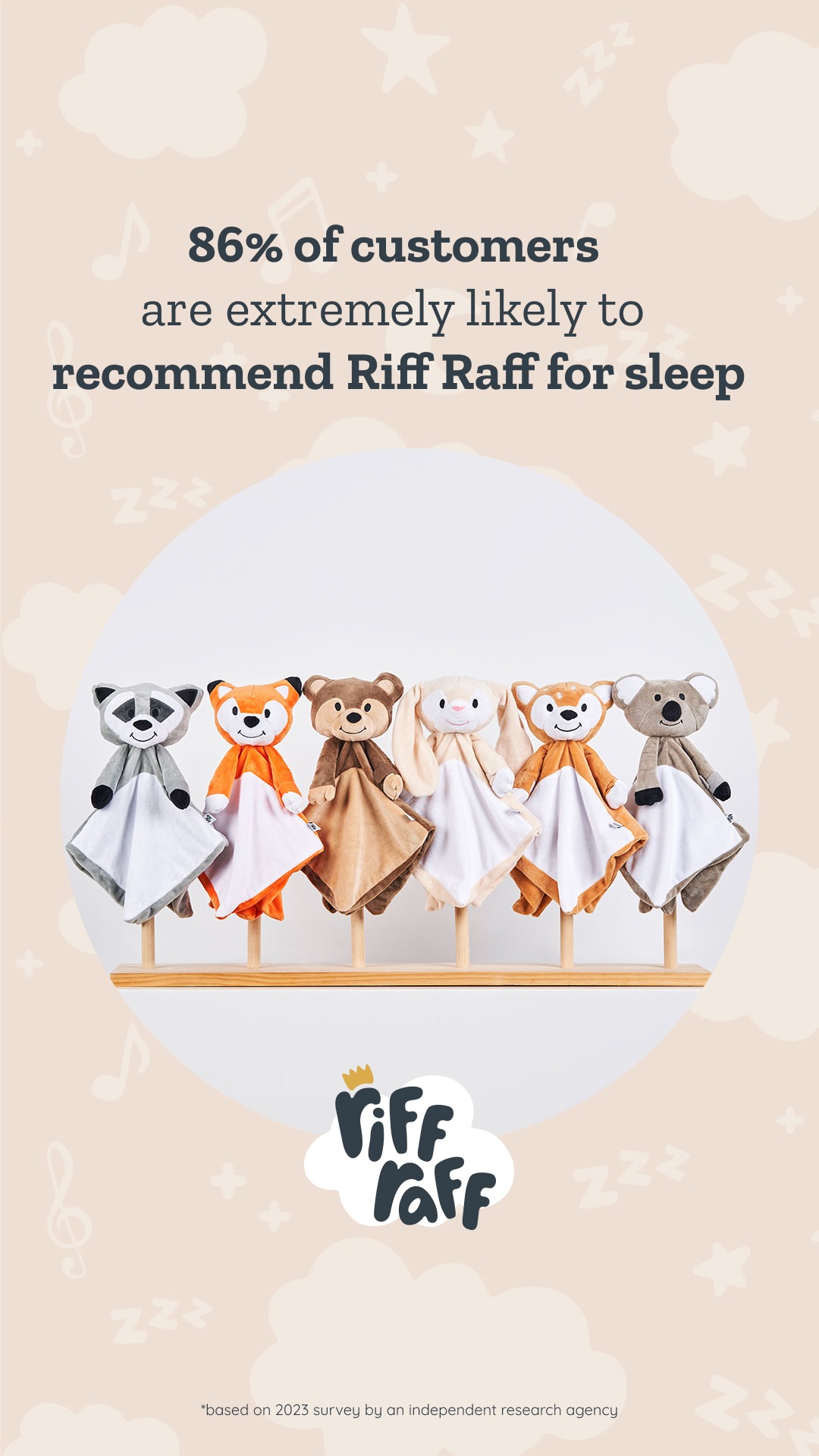 RIFF RAFF SLEEP TOYS Facebook ad