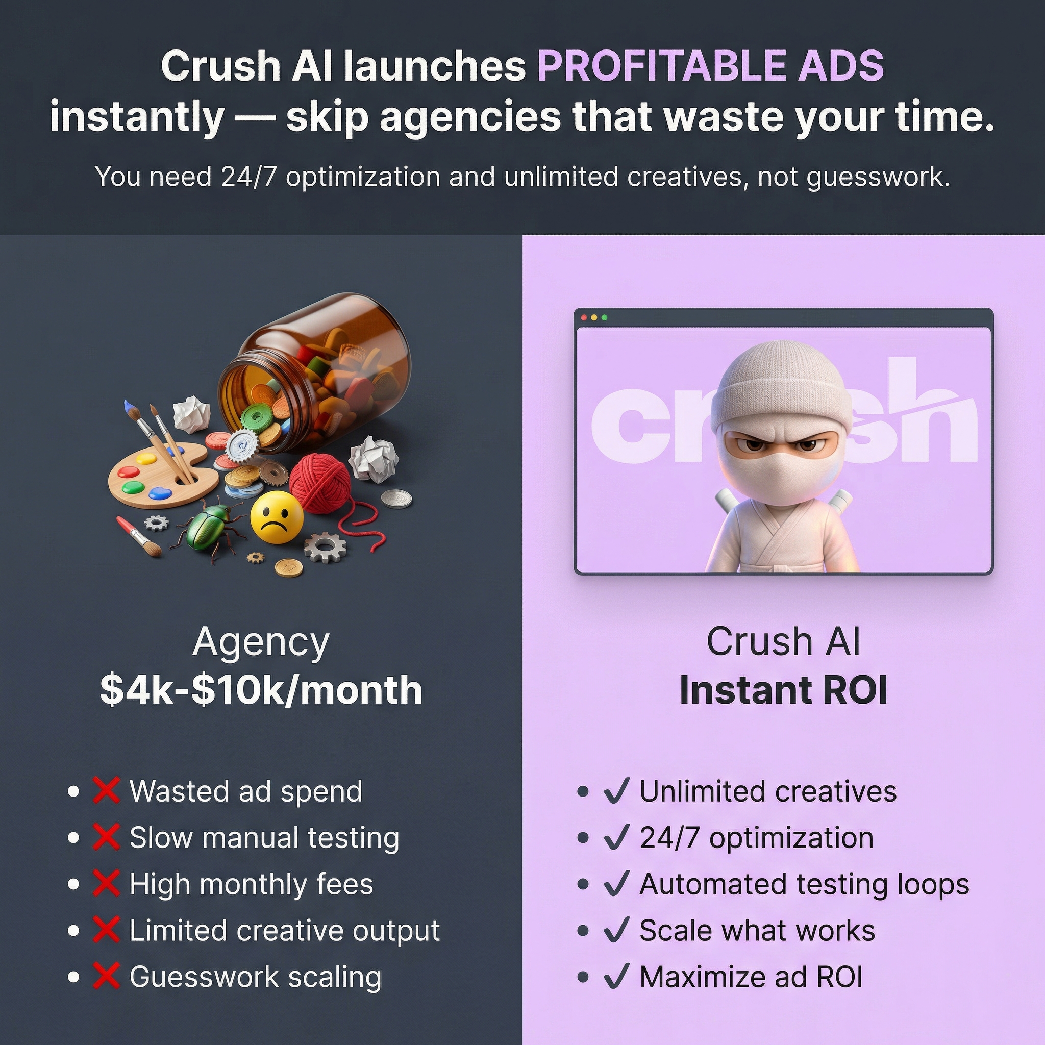 trycrush.ai Facebook ad
