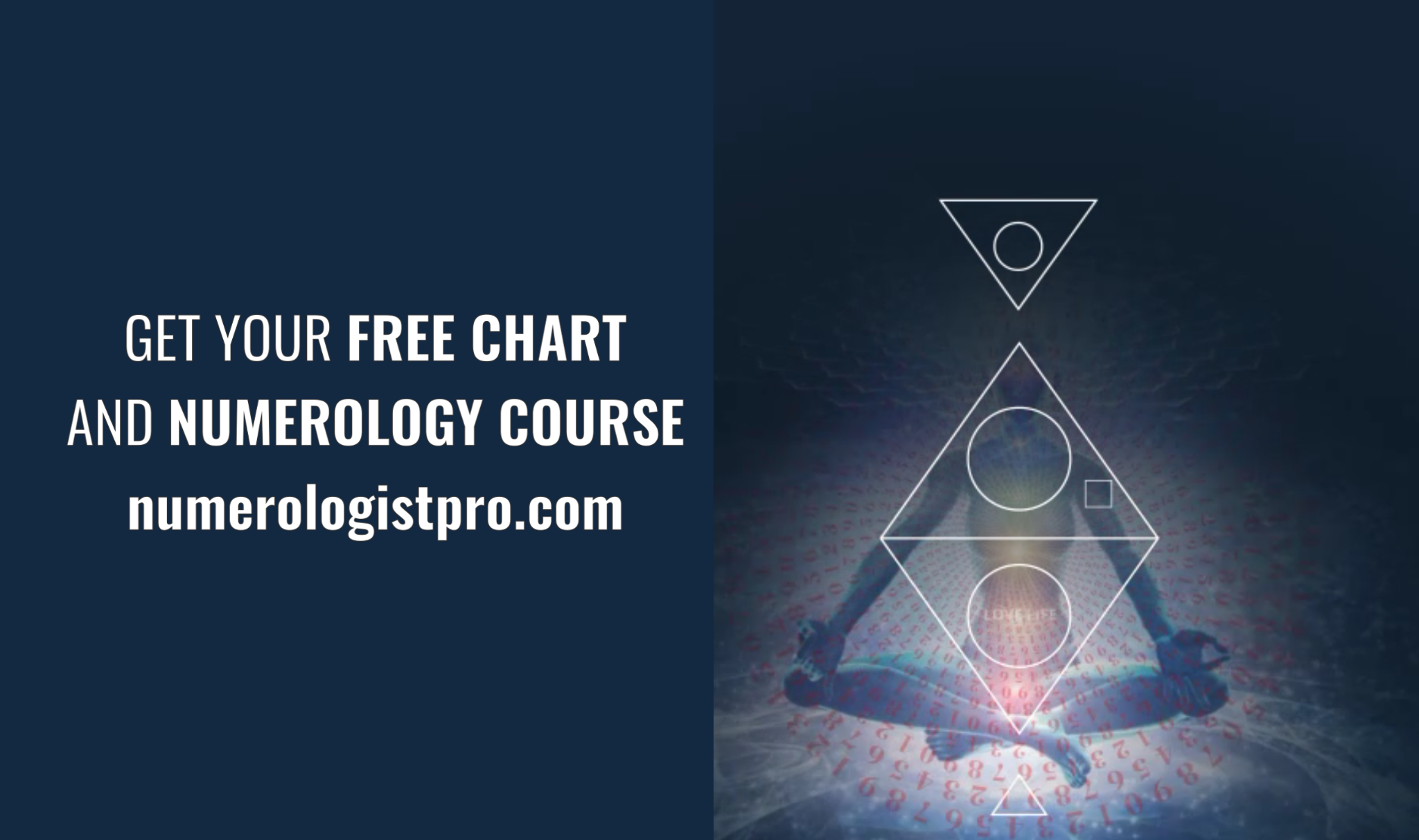 Numerologist Pro Facebook ad: Free Personalized Numerology Chart