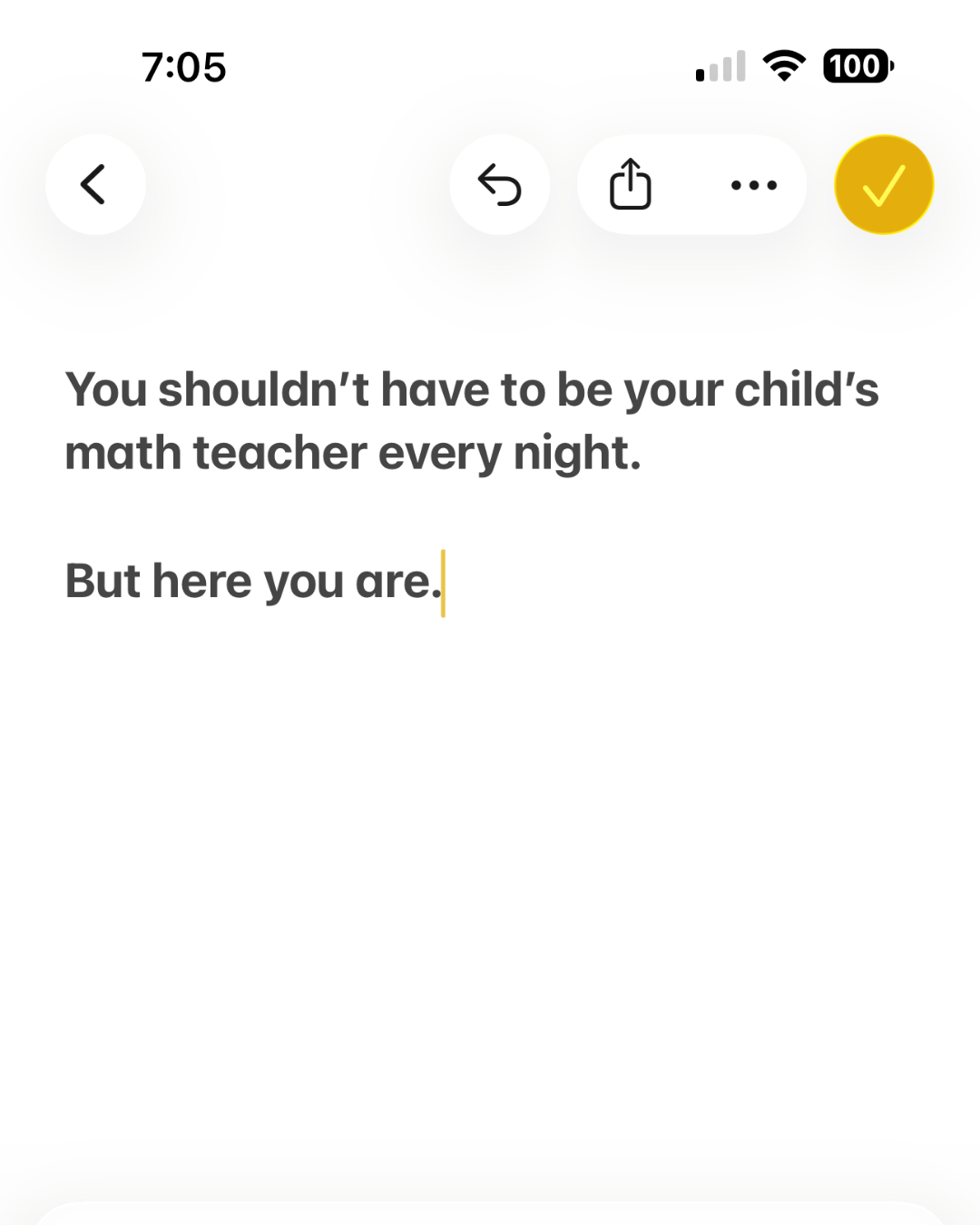 Zen Math Tutoring Facebook ad: End the Nightly Math Homework Battle