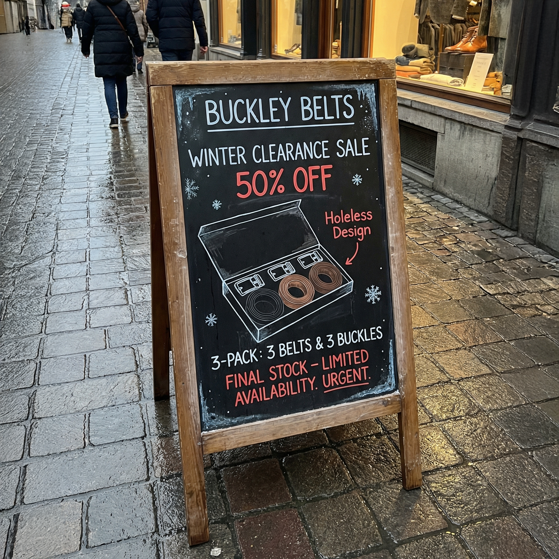 Buckley Belts Facebook ad
